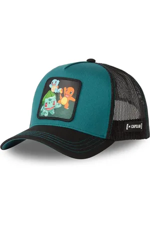 Capslab Czapka z daszkiem x Pokemon kolor zielony z aplikacją CL/PKM6/1/CT/STA