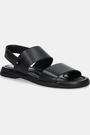 Tommy Hilfiger Sandały skórzane PREMIUM HILFIGER STRAPPY LH SAND męskie kolor FM0FM05356