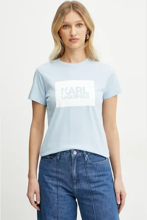 Karl Lagerfeld T-shirt bawełniany damski kolor ASW17010