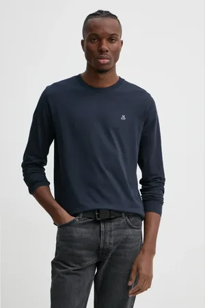 Marc O’ Polo Longsleeve bawełniany kolor gładki