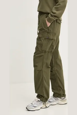 Superdry Spodnie bawełniane kolor szerokie high waist W7011070A-2LX