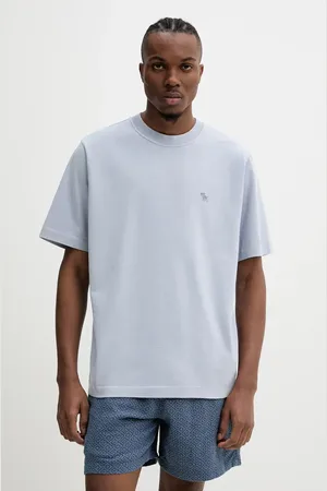 Abercrombie & Fitch T-shirt bawełniany męski kolor gładki KI124-5181