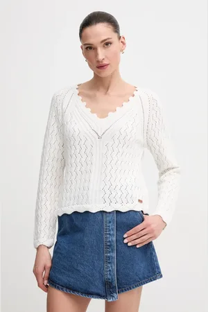 Pepe Jeans Sweter bawełniany OLYA SWEATER damski kolor lekki PL702288