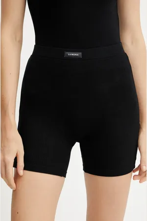 La Mania Szorty damskie kolor gładkie high waist AGAIN