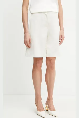 Patrizia Pepe Szorty damskie kolor gładkie high waist 2P1663 A563