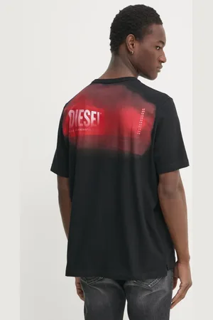 Diesel T-shirt bawełniany męski kolor z nadrukiem A16514.0AKAK