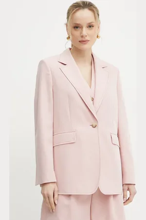 HUGO BOSS Marynarka z domieszką lnu kolor jednorzędowa gładka 50546215