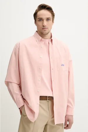 Drôle de Monsieur Koszula bawełniana La Chemise Lavee Drule męska kolor relaxed z kołnierzykiem klasycznym G-SH195-CO178-LPI