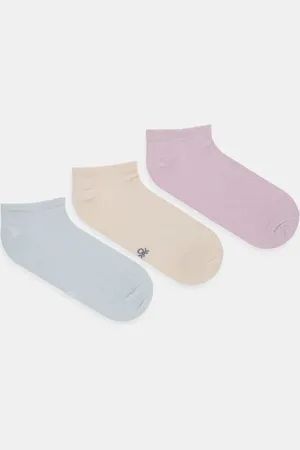 Benetton Skarpetki 3-pack kolor multicolor 6GRD2701L