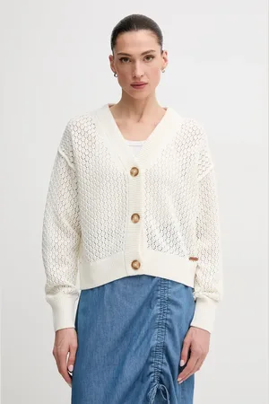 Pepe Jeans Kardigan bawełniany OLGA CARDIGAN damski kolor PL702281