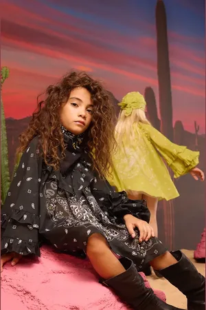 Pinko Sukienka bawełniana dziecięca kolor mini oversize KFAB001.0.CAK05