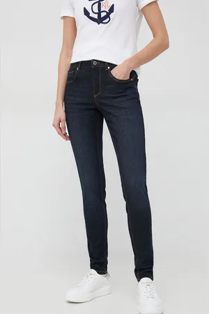 Benetton Jeansy Liv damskie medium waist