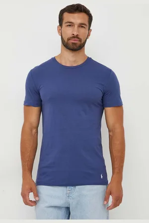 Ralph Lauren T-shirt bawełniany 3-pack kolor gładki