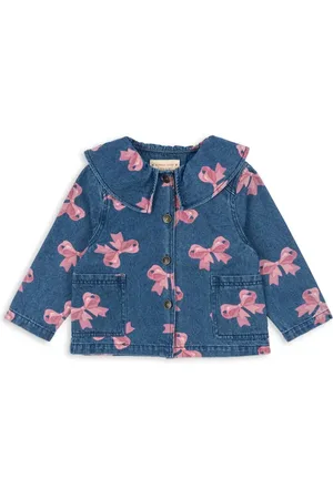 Konges Sløjd Kurtka jeansowa dziecięca MAGOT COLLAR JACKET GOTS kolor KS102811