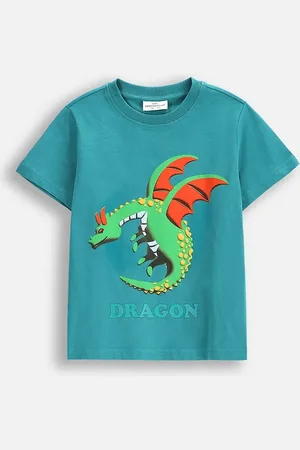 COCCODRILLO T-shirt bawełniany dziecięcy kolor z nadrukiem DRAGONS BOY KIDS