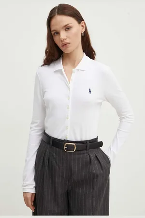 Ralph Lauren Koszula damska kolor slim z kołnierzykiem klasycznym 211941176