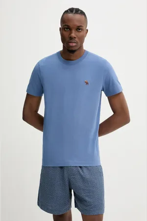 Abercrombie & Fitch T-shirt bawełniany męski kolor gładki KI124-5069