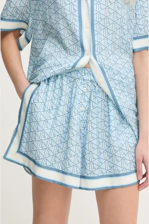 Lacoste Szorty damskie kolor wzorzyste high waist FF0464