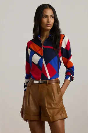 Ralph Lauren Koszula damska kolor regular z kołnierzykiem klasycznym 200957048