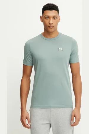 PUMA T-shirt bawełniany ESS ELEVATED męski kolor melanżowy 684726