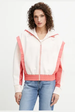 HUGO BOSS Bluza damska kolor z kapturem wzorzysta 50541327