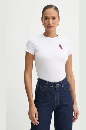 HUGO BOSS T-shirt bawełniany damski kolor 50535125