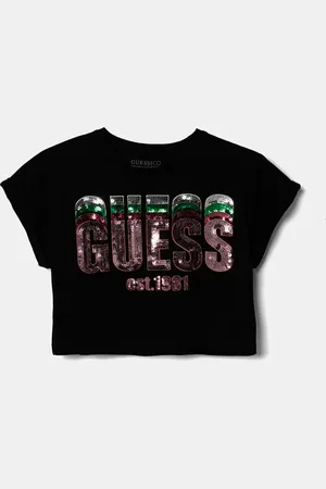 Guess T-shirt bawełniany dziecięcy kolor J5RI10 K8HM4