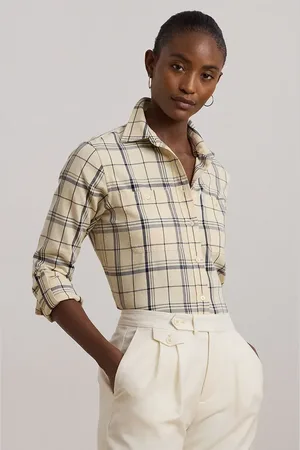 Ralph Lauren Koszula bawełniana damska kolor relaxed z kołnierzykiem klasycznym 200956831