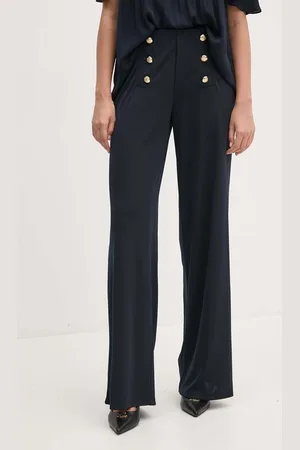 Ralph Lauren Spodnie damskie kolor proste high waist 200807573