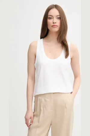 Benetton Top bawełniany kolor 3BVXDH00Z