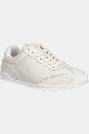 Calvin Klein Sneakersy skórzane LOW PROFILE RUNNER damskie kolor YW0YW01751