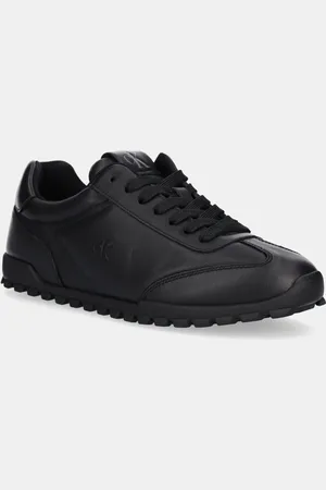 Calvin Klein Sneakersy skórzane LOW PROFILE RUNNER damskie kolor YW0YW01751