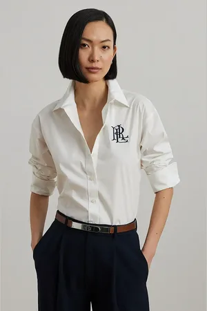 Ralph Lauren Koszula bawełniana damska kolor relaxed z kołnierzykiem klasycznym 200932538
