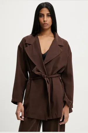 ANSWEAR Lab marynarka kolor oversize gładka