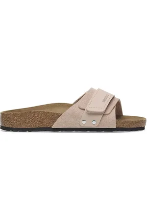 Birkenstock Klapki skórzane Oita damskie kolor 1029281