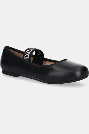 Moschino Baleriny skórzane kolor JA11071G0MIE0000