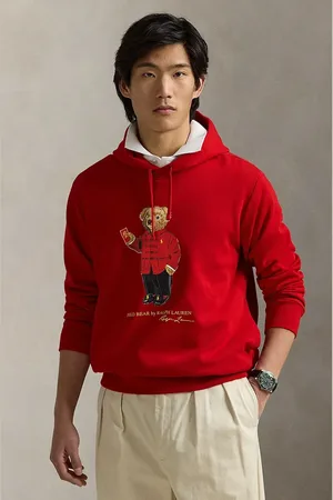 Ralph Lauren Bluza bawełniana męska kolor z kapturem z nadrukiem 710962139