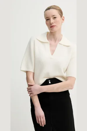 Gestuz Sweter wełniany damski kolor lekki 10910035