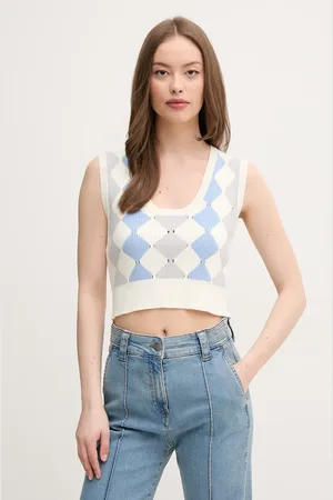 Benetton Kamizelka damski kolor lekki 124ME10DI