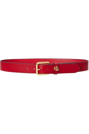 Ralph Lauren Pasek skórzany damski kolor 412968765