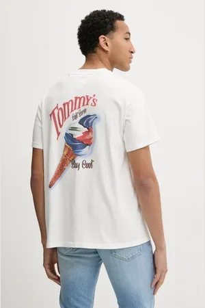 Tommy Hilfiger T-shirt bawełniany męski kolor z nadrukiem DM0DM20352