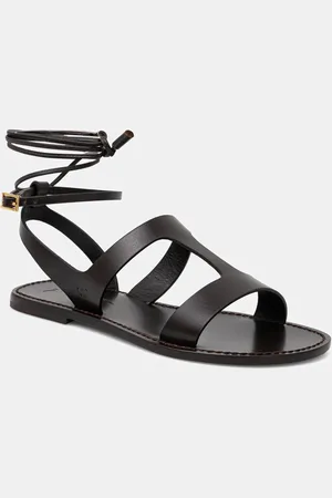 Max Mara Sandały skórzane LEMMA damskie kolor 2515521075600