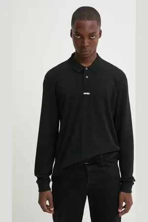 HUGO BOSS Longsleeve bawełniany kolor gładki 50528358