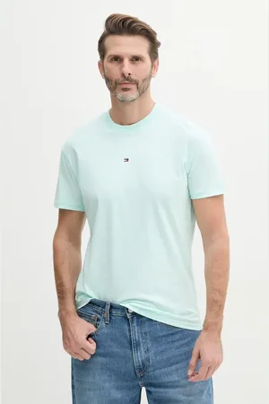Tommy Hilfiger T-shirt bawełniany męski kolor z aplikacją DM0DM20744