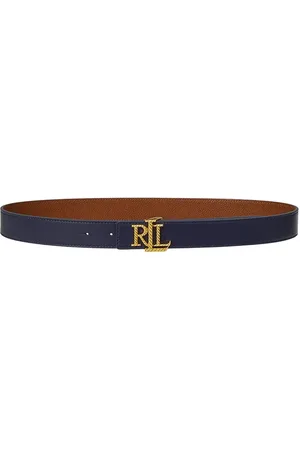 Ralph Lauren Pasek skórzany damski kolor 412959137