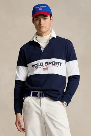 Ralph Lauren Longsleeve bawełniany kolor gładki 710938458