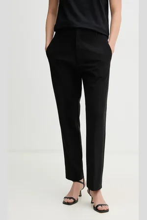 Mos Mosh Spodnie damskie kolor proste high waist 169200
