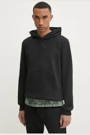 Diesel Bluza S-GINN-HOOD-R3 SWEAT-SHIRT męska kolor z kapturem z aplikacją A16425.0HYAT