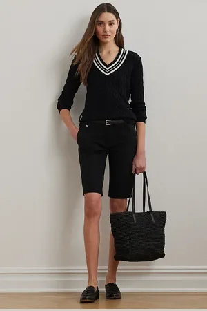 Ralph Lauren Szorty damskie kolor gładkie medium waist 200661653