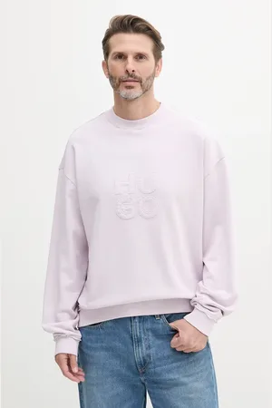 HUGO BOSS Bluza bawełniana męska kolor z aplikacją 50535258